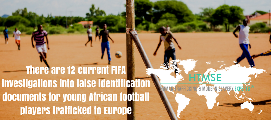 There are 12 current FIFA investigations into false identification documents for young African football players trafficked to Europe